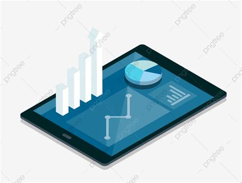 Column Chart Clipart Vector 25d Vector Flat Business Office Data Column Chart Pie Chart 25d