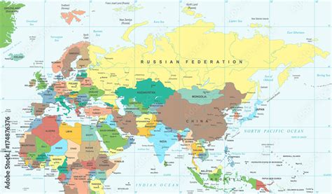 eurasia europa russia china india indonesia thailand africa map