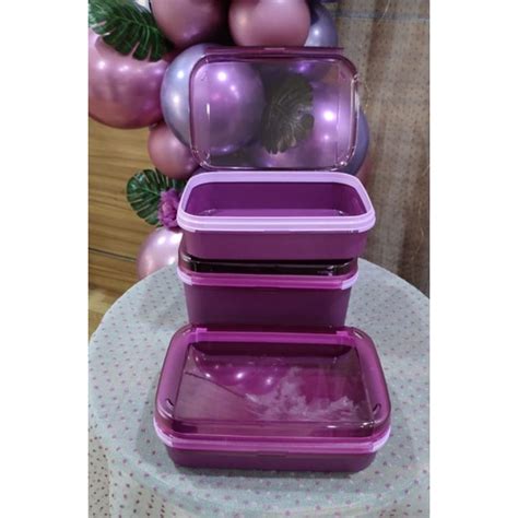 Jual Ezy Keeper 2l 1pcs Ezy Keeper Tupperware Signature Ungu Signature Rectangular Signature