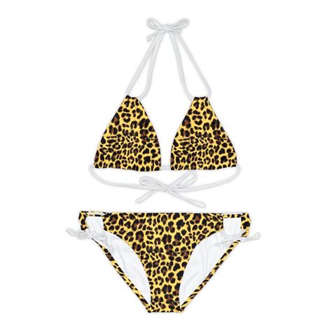 Strappy Bikini Set AOP Kokorepublic