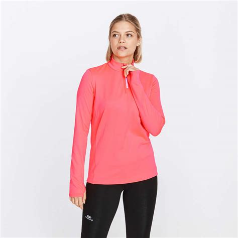 Camisola De Manga Comprida De Corrida Run Warm Mulher Rosa Fluorescente