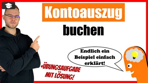 Kontoauszug Buchen Beispiel Einfach Erkl Rt Youtube