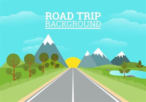 Road Trip Cartoon Background