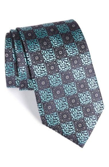 Ermenegildo Zegna Floral Medallion Tie In Mint