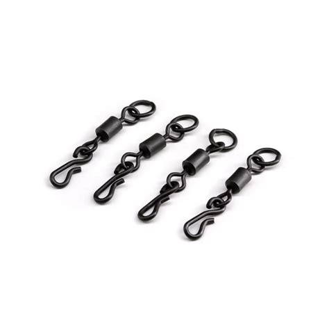 Carp Fishing Terminal Tackle 4 Matt Black Bearing Swivel Fishing