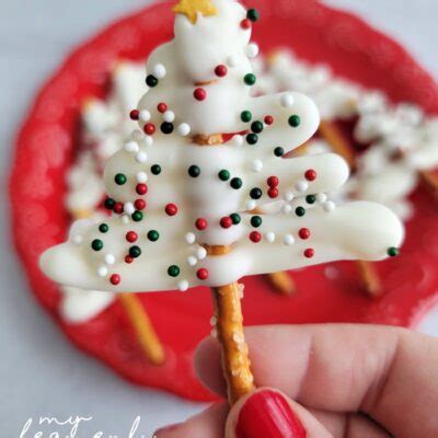 Pretzel Christmas Trees My Heavenly Recipes