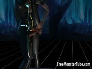 Busty 3D Cartoon Tron Babe Getting Fucked Hard Hotntubes