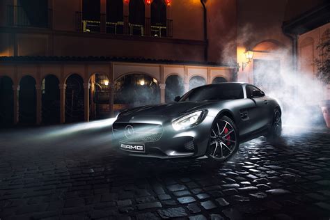 Fondos De Pantalla Mercedes Benz AMG Gt Vista Lateral Noche