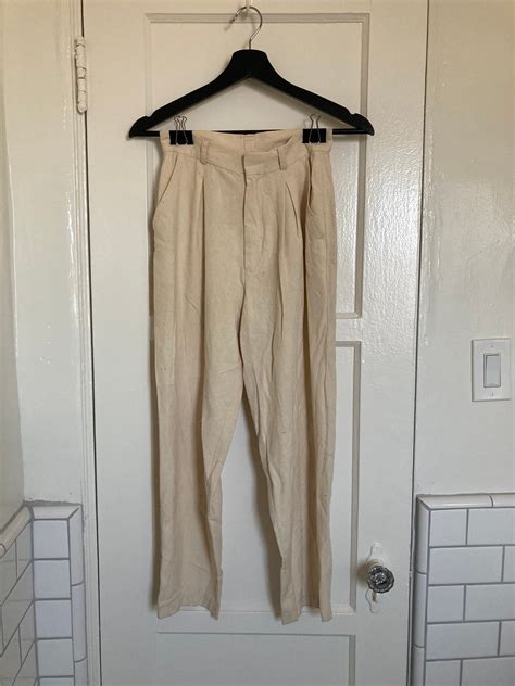 Silk Pleated Pants Etsy