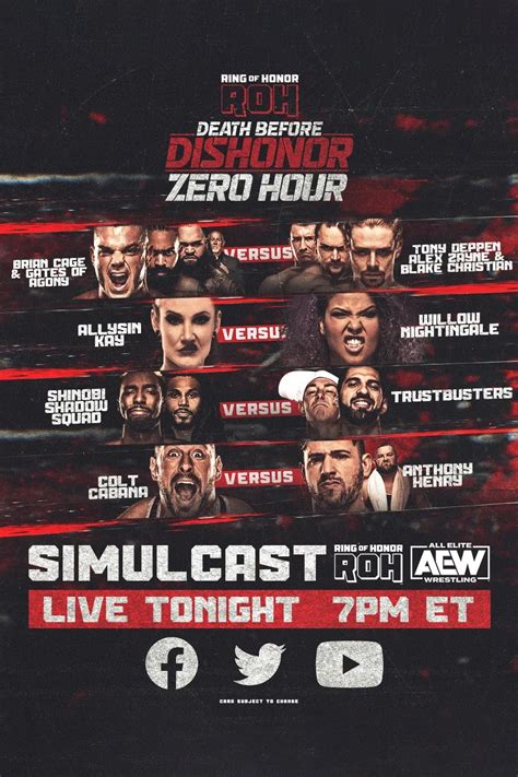 Roh Death Before Dishonor 2022 Zero Hour 2022 Posters — The Movie