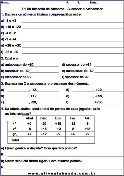 Sugest O De Atividade Jogo Do Vai E Vem Adi O E Subtra O De