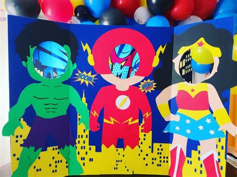 Superheros Party Superheros Decorations Superheros Photobooth