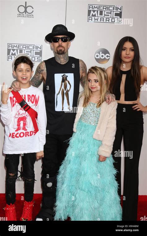 Landon Asher Barker, Travis Barker, Alabama Luella Barker, Atiana de la Hoya at arrivals for ...