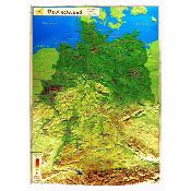 Carte En Relief De L Allemagne Deutschland Georelief