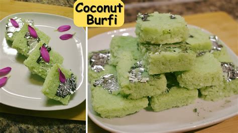 Market Style Coconut Burfi In Mins Rakhi Special Indian Sweets