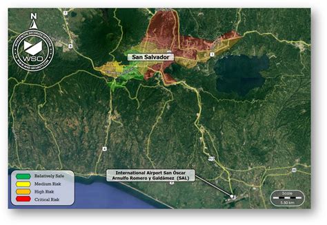 El Salvador Airport Map