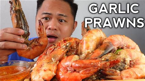 Spicy Garlic Tiger Prawns Indoor Cooking Mukbang Philippines Youtube