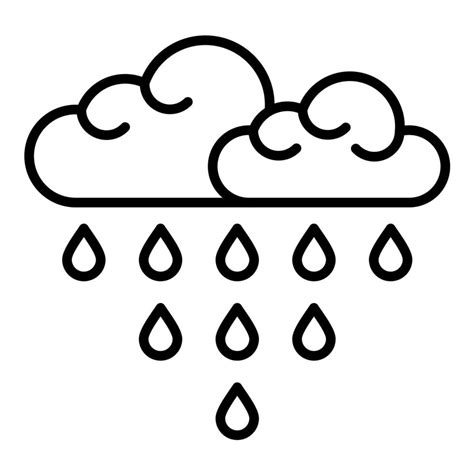 Monsoon Season Line Icon 14689783 Vector Art at Vecteezy