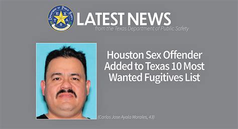 Houston Sex Offender Added To Texas 10 Most Wanted Fugitives List