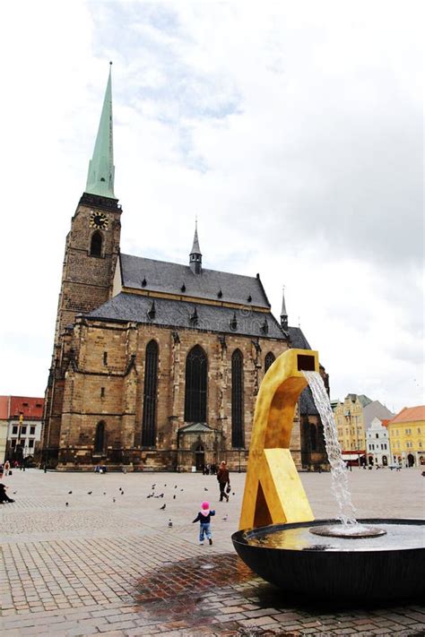 PLZEN, CZECH REPUBLIC - JUNE 5: Cathedral of St. Bartholomew on the ...