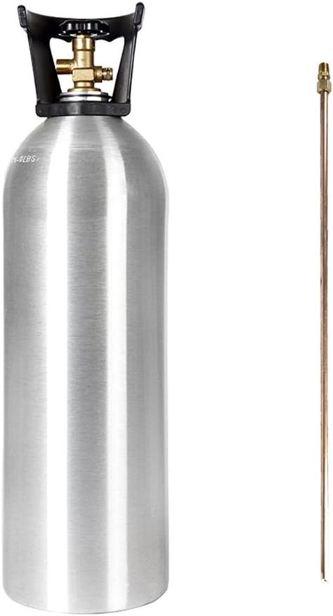 20 Lb Co2 Tank New Aluminum Cga320 With Siphon Tube By Beverage Elements Home And Kitchen