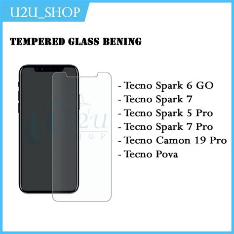 Jual Tempered Glass Bening Tecno Spark 6 GO Tecno Spark 7 Tecno Spark 5