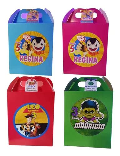 Cajas Para Dulces Bolo Tipo Lonchera Personalizadas Pzas Meses