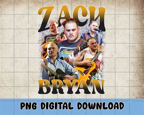 Zach Bryan PNG, Zach Bryan Eras Tour 2023 Png File Instant Download ...