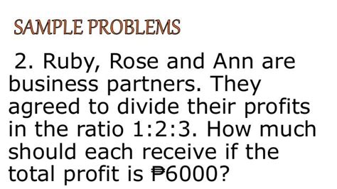 Example Of Partitive Proportion Word Problem - Amy Fleishman's Math Problems