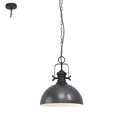 Lámpara colgante campana negro c cadena COMBWICH EG3386 Fivisa