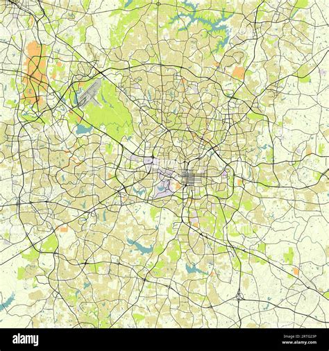 Map of Raleigh, North Carolina, USA Stock Vector Image & Art - Alamy