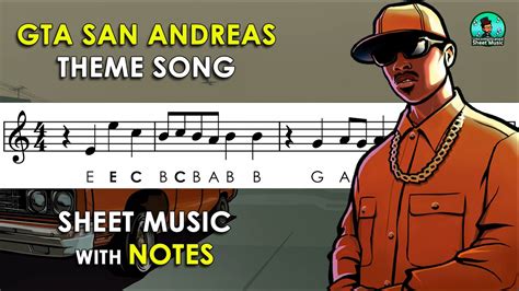 GTA San Andreas Theme Sheet Music With Easy Notes For Recorder