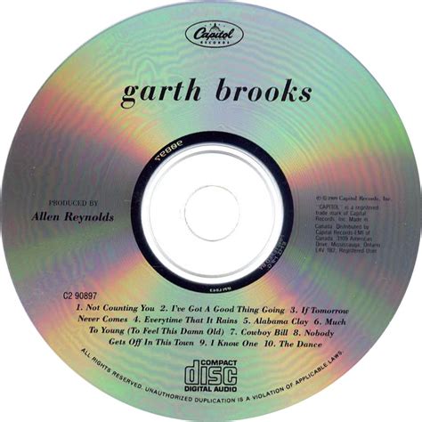 Car Tula Cd De Garth Brooks Garth Brooks Portada