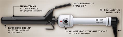 Amazon Hot Tools Pro Artist Nano Ceramic Curling Iron Wand For Smooth Shiny Hair In