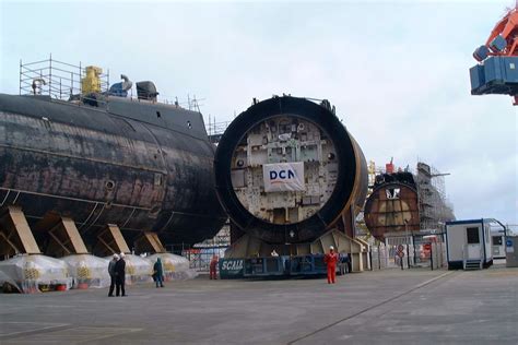 Removal Of A Nuclear Reactor Compartment From French Navy S Redoutable