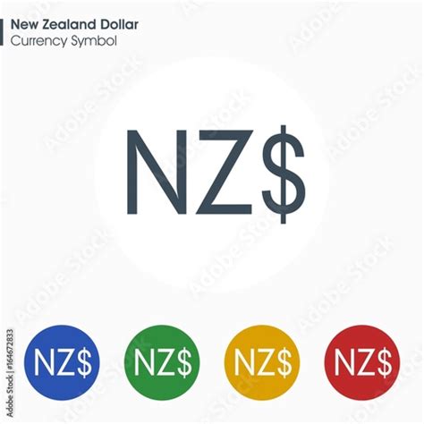 New Zealand Dollar sign icon.Money symbol. Vector illustration. - Buy ...