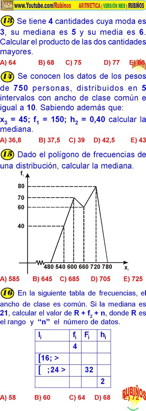 MEDIDAS DE TENDENCIA CENTRAL ESTADISTICA EJERCICIOS RESUELTOS PDF