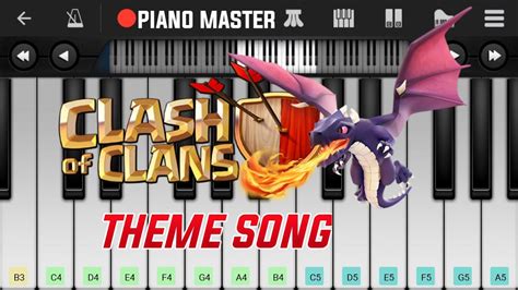 Clash Of Clans Theme Song Perfect Piano Tutorial Youtube