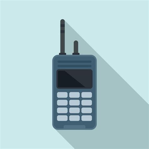 Icono De Walkie Talkie De Polic A Ilustraci N Plana Del Icono De Vector