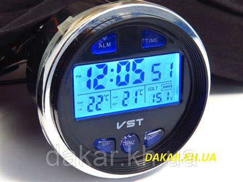 VST 7042V Автомобильные часы термометр вольтметр ВАЗ 2106, цена 450 грн ...