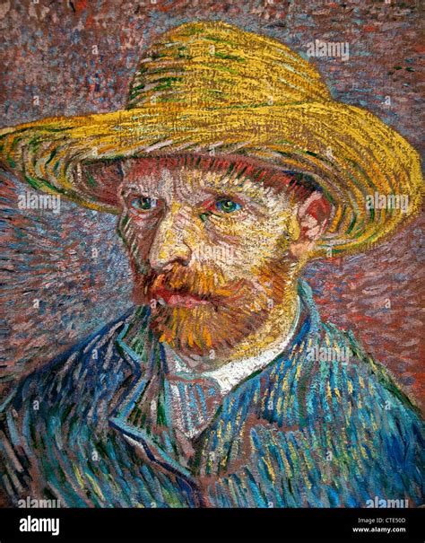 Vincent Van Gogh Self Portrait With Straw Hat