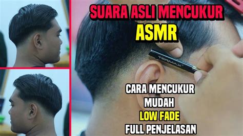 Cara Potong Rambut Low Fade 2 Jari Paling Gampang YouTube