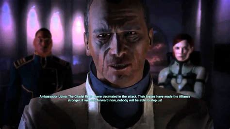 Mass Effect 1 Ending Renegade Female Shepard Youtube