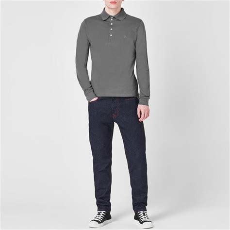 VIVIENNE WESTWOOD Polo Shirt Men Long Sleeve Polos Flannels