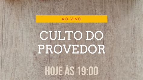 Culto Do Provedor Youtube