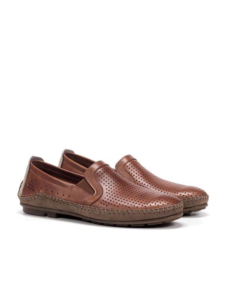 Zapato De Piel Para Hombre Fluchos Terracota Calzados Primor