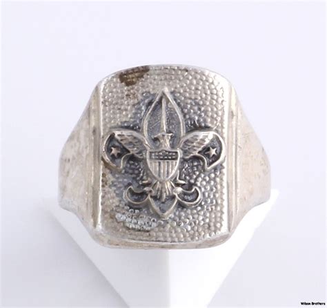 Boy Scout Ring – Sterling Silver Size 4.75 fraternal BSofA Member Vintage p397 – Haute Juice