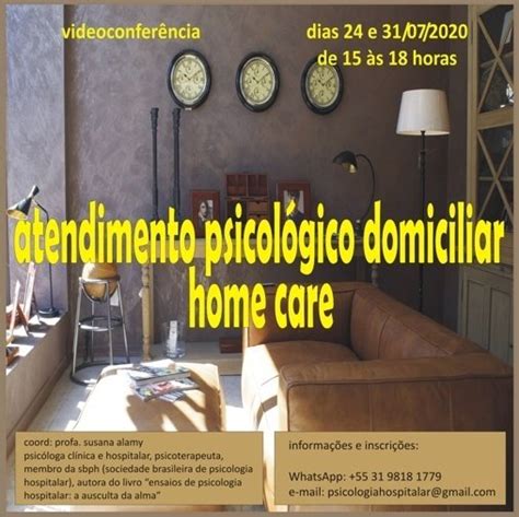 Curso Atendimento Psicológico Domiciliar Home Care Online Sympla