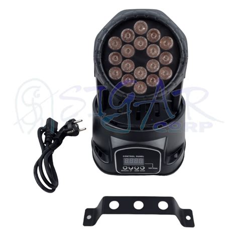 MINI CABEZA MOVIL 18 LED Sigar Corp