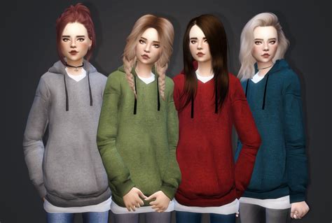 Sims 4 CC Hoodies Female